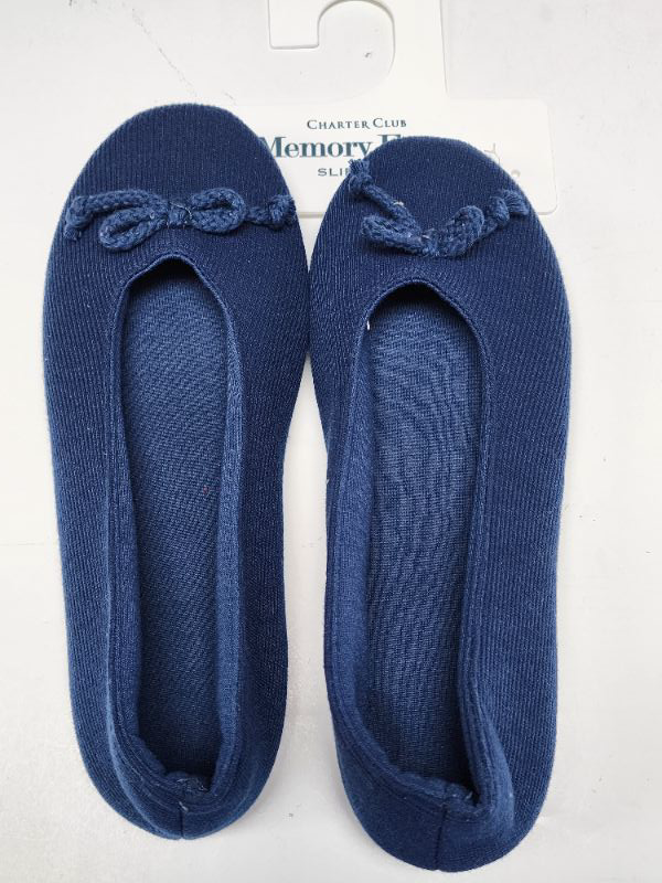 Photo 1 of Size XL 11 - 12 Charter Club Women's Ballerina Slippers Dove Blue Heather Size XL 11-12