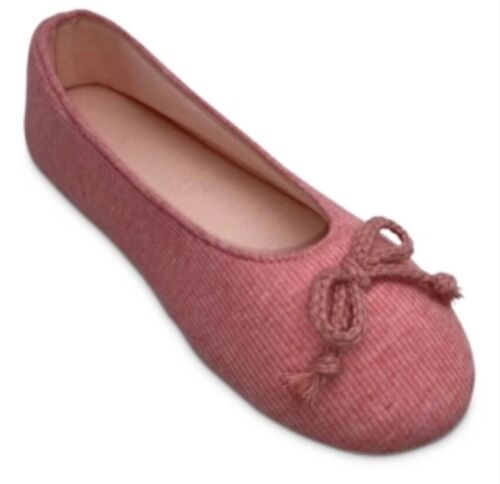 Photo 1 of Size XL 11 - 12 Charter Club Women's Ballerina Slippers Dove Pink Heather Size XL 11-12