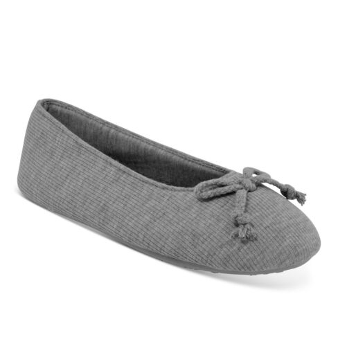 Photo 1 of Charter Club Women's Ballerina Slippers Dove Grey Heather Size XL 11-12