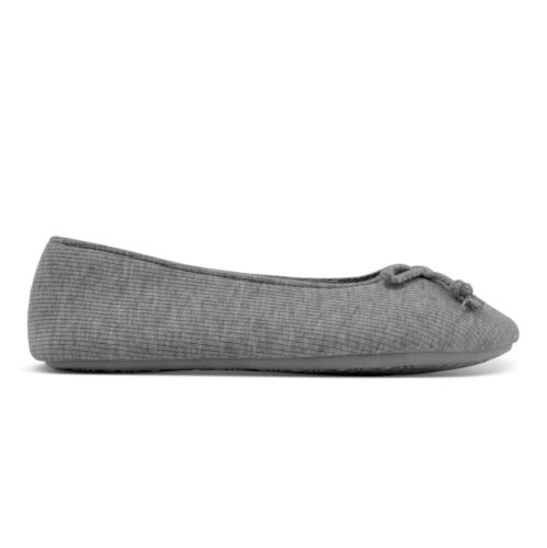 Photo 2 of Charter Club Women's Ballerina Slippers Dove Grey Heather Size XL 11-12