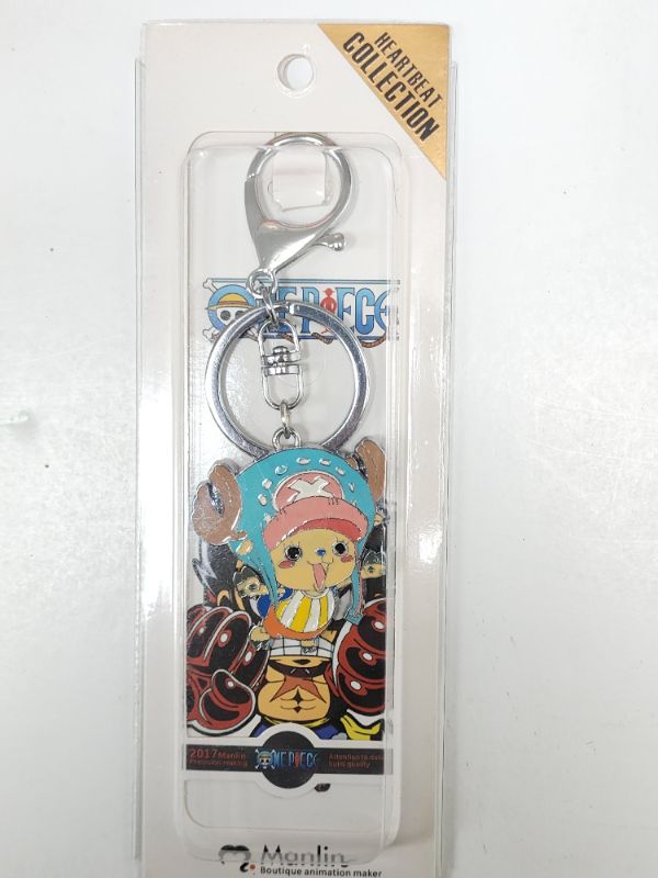 Photo 1 of ONE PIECE ANIME KEYCHAIN METAL HEARBEAT COLLECTION MANLIN