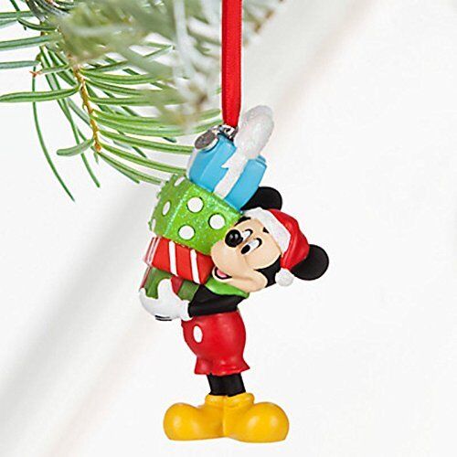 Photo 1 of Disney Parks Store Mickey Mouse Sketchbook Ornament Presents Santa Hat Gifts Bow