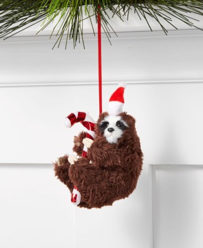 Photo 1 of Holiday Lane Santa’s Favorites Sloth with Santa Hat Ornament