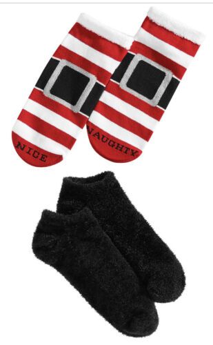 Photo 1 of Hue 2-Pk. Holiday Santa Outfit Women's Footsie Socks Gift Box