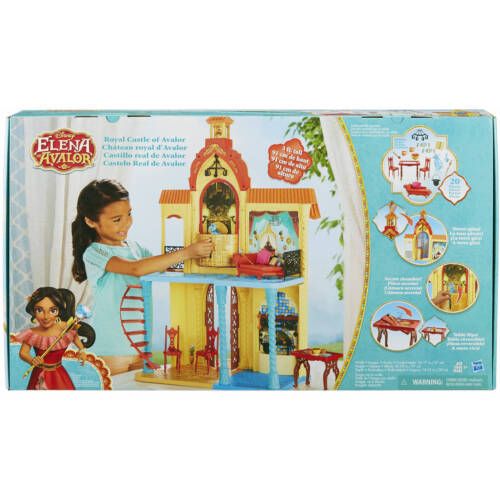 Photo 3 of Disney Elena of Avalor Royal Castle 3ft Dollhouse Hispanic Latina Princess. Imagine many fun and magical adventures in Avalor! Inspired by the Disney Channel animated TV series, the Royal Castle of Avalor is 3-feet tall with beautiful and intricate iconic