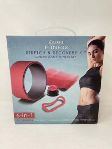 Photo 1 of Lomi Fitness Stretch & Recovery Kit 6-Piece Home Fitness Set.  omi finds practical ways to address your fitness needs with specialized technology made to help you reach your personal goals, all in the comfort of your own home. Included :Yoga Wheel, Yoga R