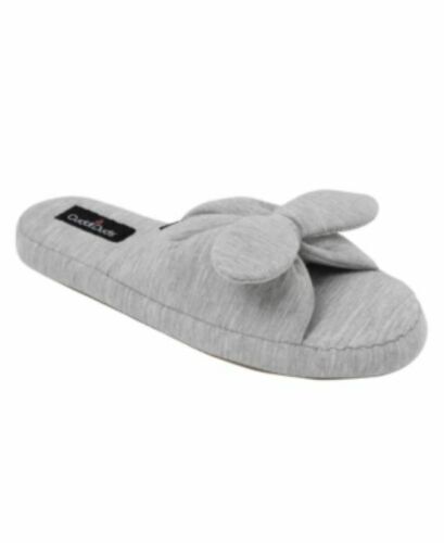 Photo 1 of Size L 9-10 Cuddl Duds Women's Jersey Knit Bow Slide Slipper Size - L