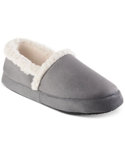 Photo 1 of SIZE S 5- 6 Isotoner Signature Women's Ash Microsuede A Line Slipper, 5-6