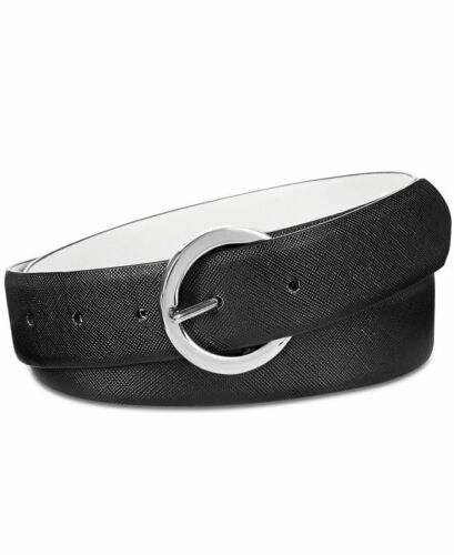 Photo 1 of SIZE XL Steve Madden Saffiano Reversible Belt Color Black/White/Siv Size XL item