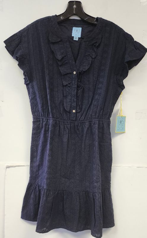 Photo 1 of SIZE M CECE WOMEN'S SHORT SLEEVE NAVY DRESS -