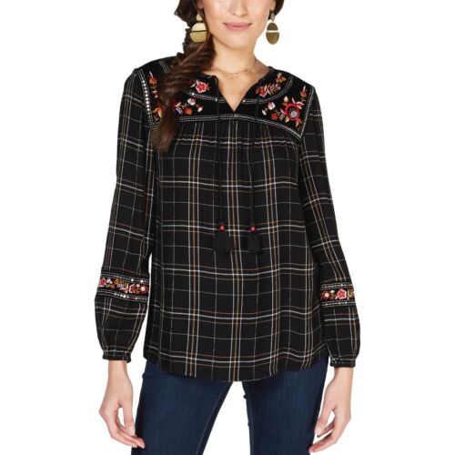 Photo 1 of SIZE S - STYLE & CO Women's Fanatic Plaid Tunic Shirt