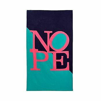 Photo 1 of Sparrow & Wren 100% Cotton "NOPE" Beach Towel (40" x 70") - Multicolor