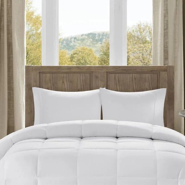 Photo 1 of FULL/QUEEN MADISON PARK DOWN ALTERNATIVE COMFORTER WHITE/GREY