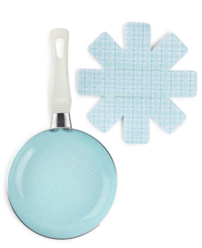 Photo 1 of 2 Piece FRY PAN WITH FELT PROTECTOR- LIGHT BLUE