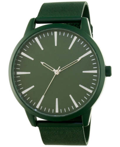 Photo 1 of Inc International Concepts Men's Mesh Bracelet Watch 48mm, Army Green (Gift Box)