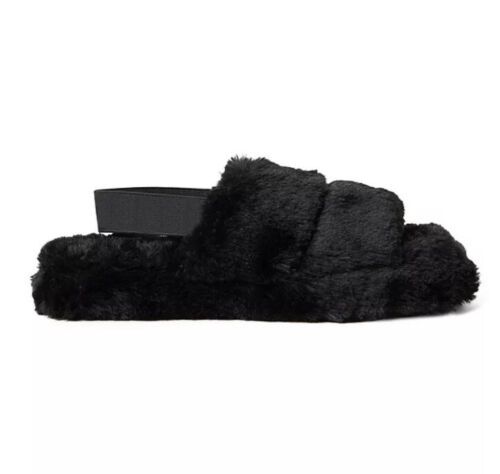 Photo 1 of SIZE XL 11-12 JENNI INTIMATE FUZZY SLIPPERS DEEP BLACK