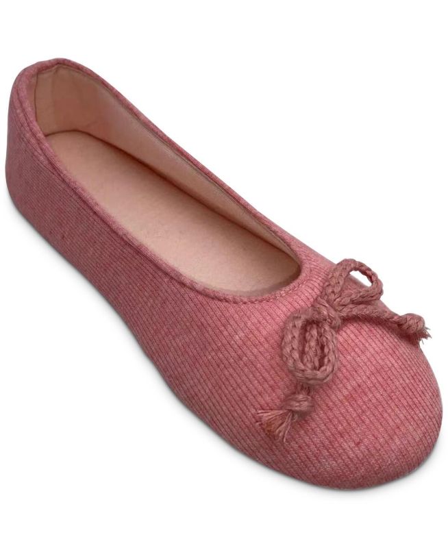 Photo 1 of Size XLARGE CHARTER CLUB Memory Foam Slippers * - Round Toe Slip-On Pink Ballerina Slippers 