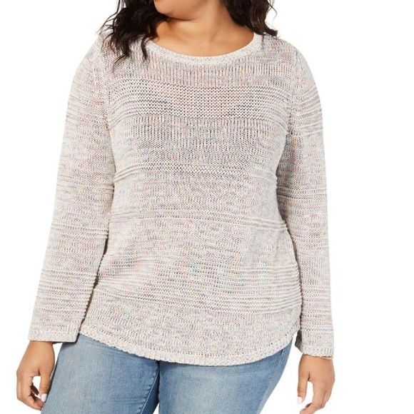 Photo 1 of PLUS SIZE 2X Style & Co. Women's Confetti Pullover Sweater