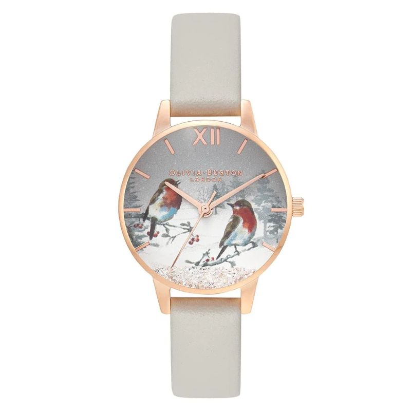 Photo 2 of Olivia Burton Winter Wonderland Snowglobe Midi Dial Blush & Rose Gold Women's Watch