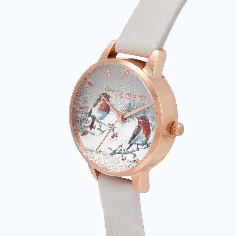 Photo 1 of Olivia Burton Winter Wonderland Snowglobe Midi Dial Blush & Rose Gold Women's Watch