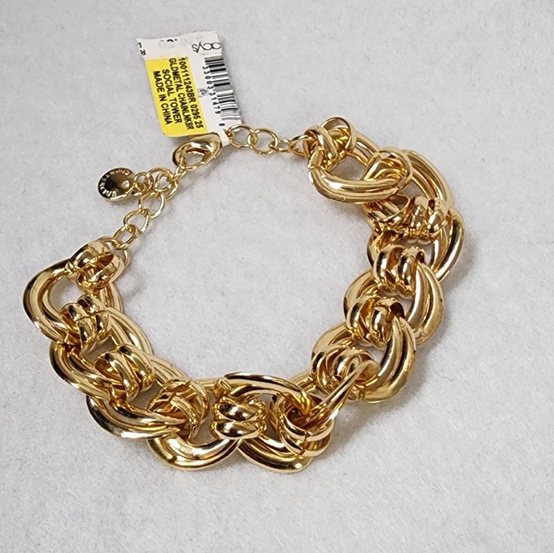 Photo 1 of CHARTER CLUB WOMEN'S GOLD TONE CHAIN LINK BRACELET