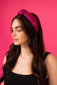 Photo 1 of INC International Concepts Knotted Fabric Headband, Magenta, Created for Macy's
