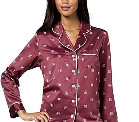 Photo 1 of PLUS SIZE XXXL ALFANI WOMEN'S SILK BUTTON UP PAJAMA TOP ONLY