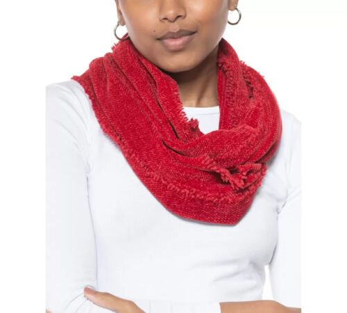 Photo 1 of Charter Club Woven Chenille Loop Scarf Red 