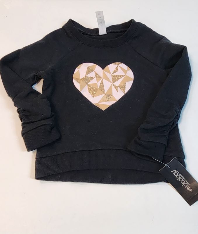 Photo 1 of SIZE 3T IDEOLOGY GIRL TODDLER BLACK/HEART PULLOVER