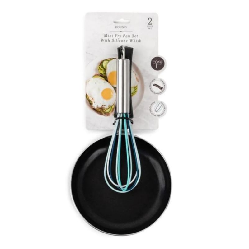 Photo 1 of Core Home Kitchen Mini Fry Pan & Whisk Set Navy