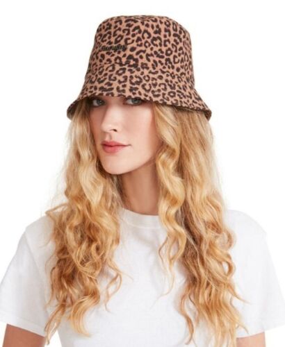 Photo 1 of Steve Madden Satin Lined Nylon Bucket Hat Animal Print 