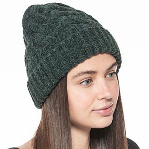 Photo 1 of CHARTER CLUB Chenille Beanie One Size Green