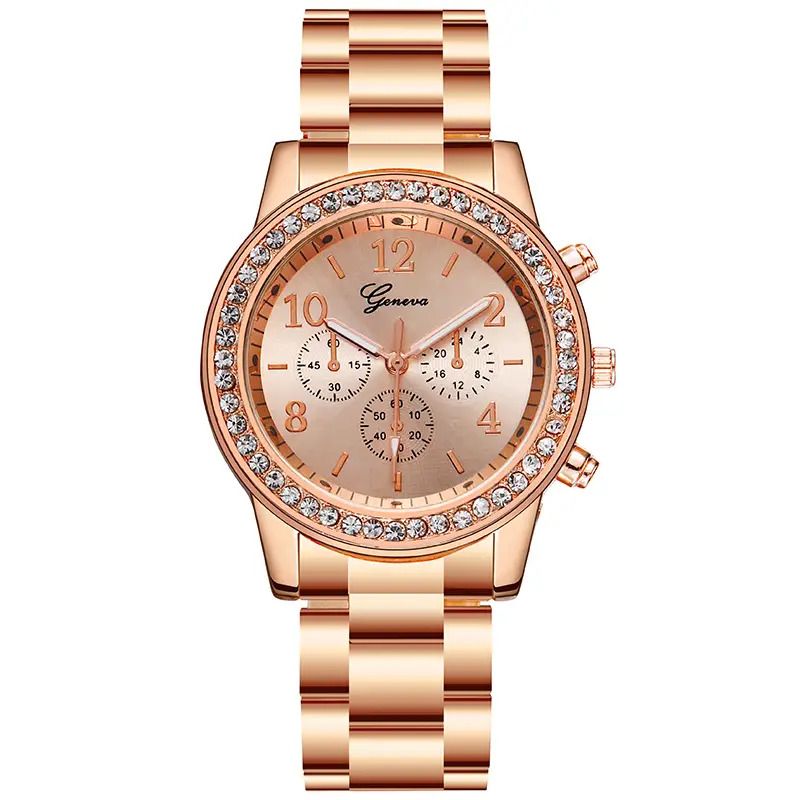 Photo 1 of Rose Gold  Women's Luxury  Wristwatch - Rhinestone Quartz 