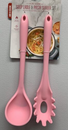 Photo 1 of AR+COOK SILICONE SOUP LADLE & PASTA SEVER SET / HEAT SAFE UP TO 400F