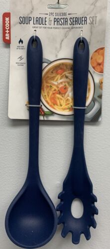 Photo 1 of AR+COOK SILICONE SOUP LADLE & PASTA SERVER SET / HEAT SAFE UP TO 400F