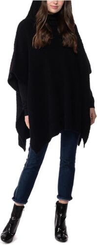 Photo 1 of CHARTER CLUB WOMEN'S HOODED PONCHO BLACK