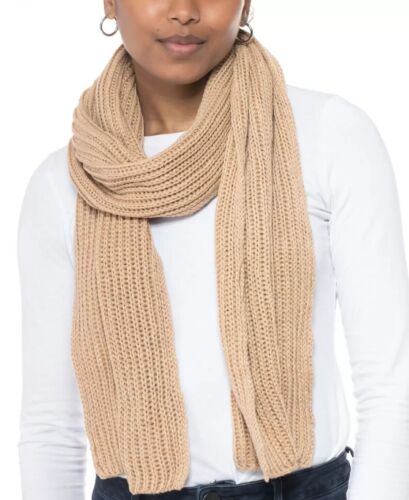 Photo 1 of Style & Co. Women's Ribbed Muffler Scarf, Camel Brown, One Size