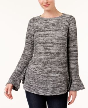 Photo 1 of SIZE PS STYLE & CO Petite Ruffled Sweater, Created for Macy's