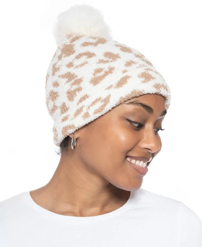 Photo 1 of Jenni Fuzzy Jacquard Pom Pom Beanie, Created for Macy's