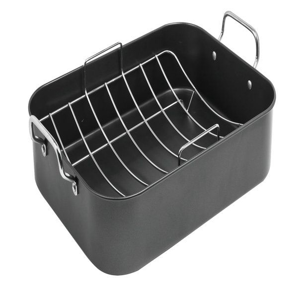 Photo 1 of Sedona Nonstick Carbon Steel Roasting Pan with Stainless Steel Roasting Rack