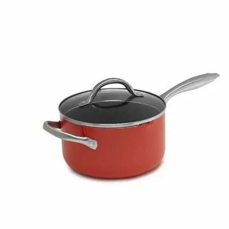 Photo 1 of SEDONA 1.5-Qt. Nonstick Saucepan with Straining Lid & Helper Handle