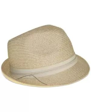 Photo 1 of Nine West Packable Classic Braid Fedora Hat