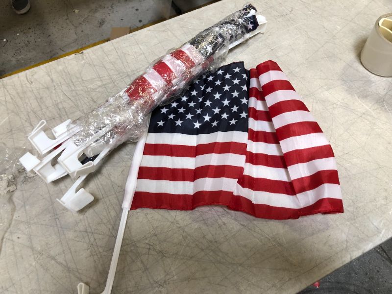 Photo 1 of 10 count of small american flags 