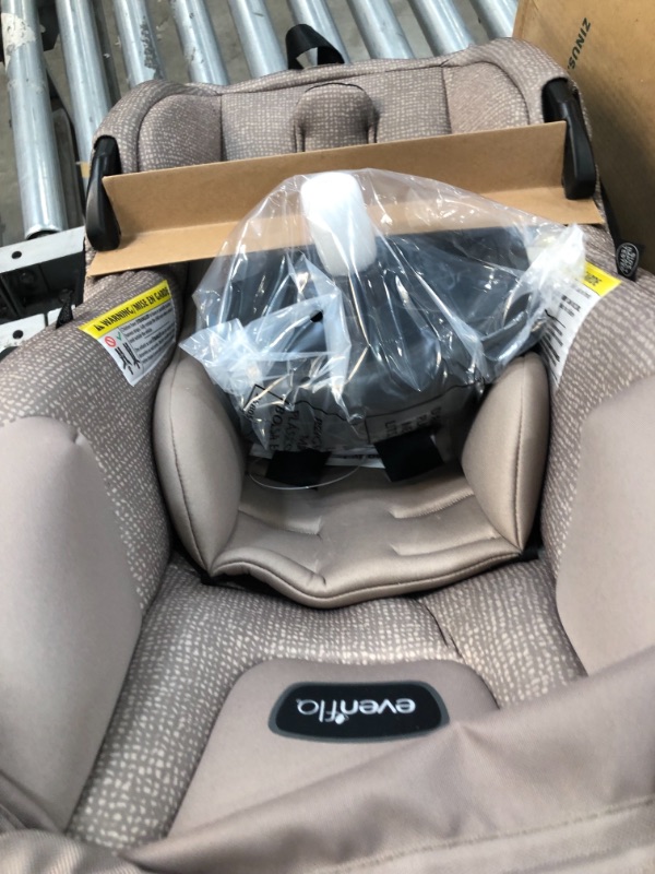 Photo 4 of Evenflo Pivot Modular Travel System with SafeMax Infant Car Seat - Sandstone