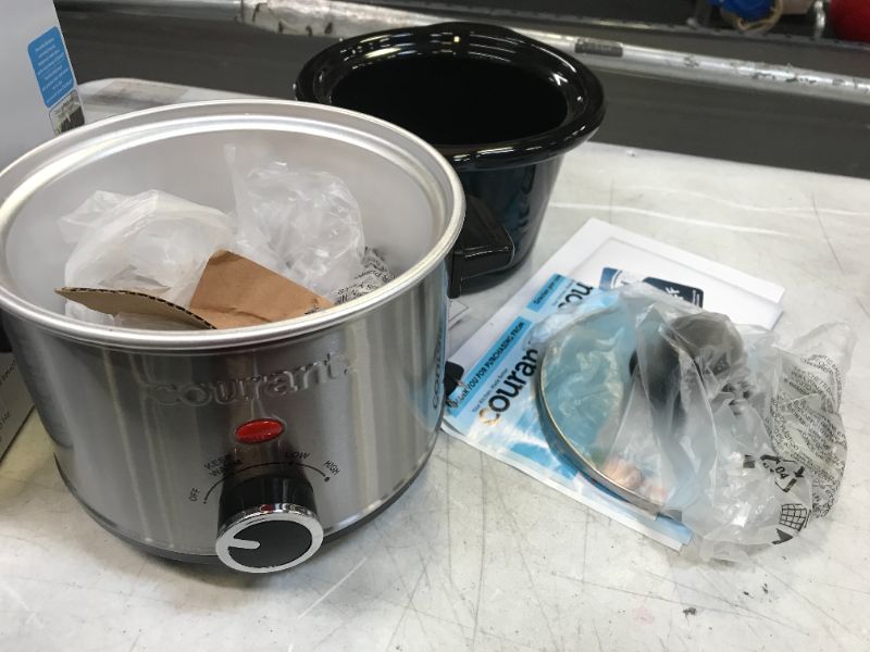 Photo 1 of Courant CSC-1524ST 1.5qt Slow Cooker Stainles Steel (csc1524st)
