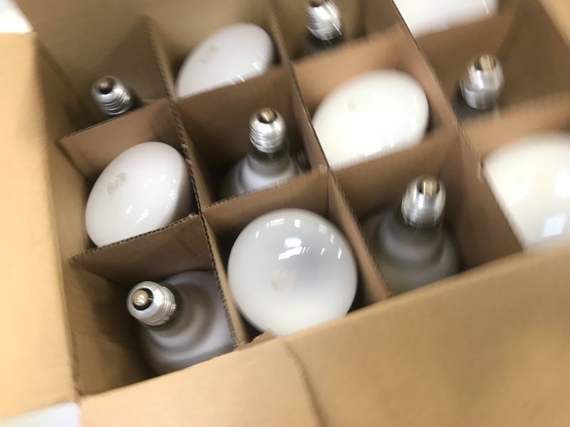 Photo 2 of 65-Watt Incandescent BR30 Flood Light Bulb Soft White (2700K) (12-Pack)