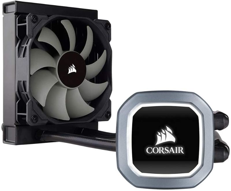 Photo 1 of Corsair Hydro Series H60 AIO Liquid CPU Cooler, 120mm Radiator, 120mm SP Series PWM Fan
