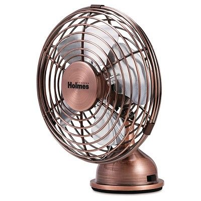 Photo 1 of Holmes® Metal Desk Fan, USB Connected, Small, Bronze (HNF0466-CT)
