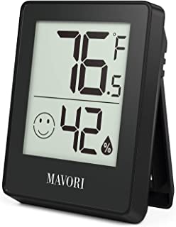 Photo 1 of MAVORI Indoor Thermometer Digital Hygrometer with Precise Measured Values Humidity Gauge Room Thermometer for Home with Accurate Temperature Humidity Monitor for Greenhouse, Office, Plant, Basement 2 PACK 