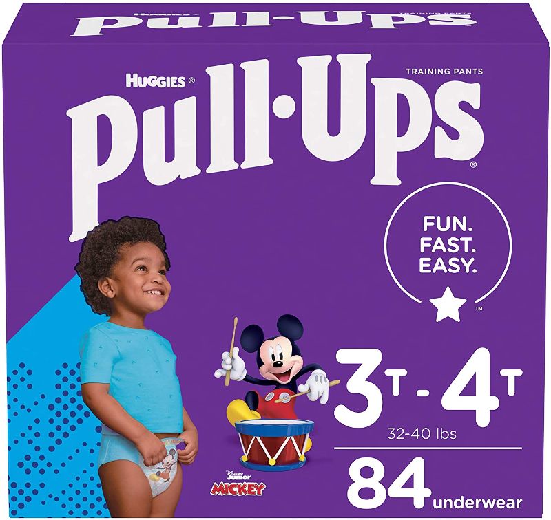 Photo 1 of Pull-Ups Boys' Potty Training Pants Training Underwear Size 5, 3T-4T, 84 Ct
